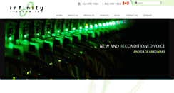 Desktop Screenshot of infinitytelecom.ca